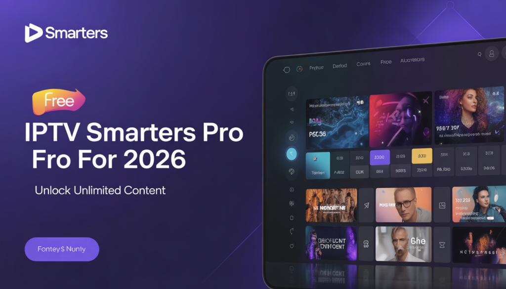Free IPTV Smarters Pro for 2026 Unlock Unlimited Content
